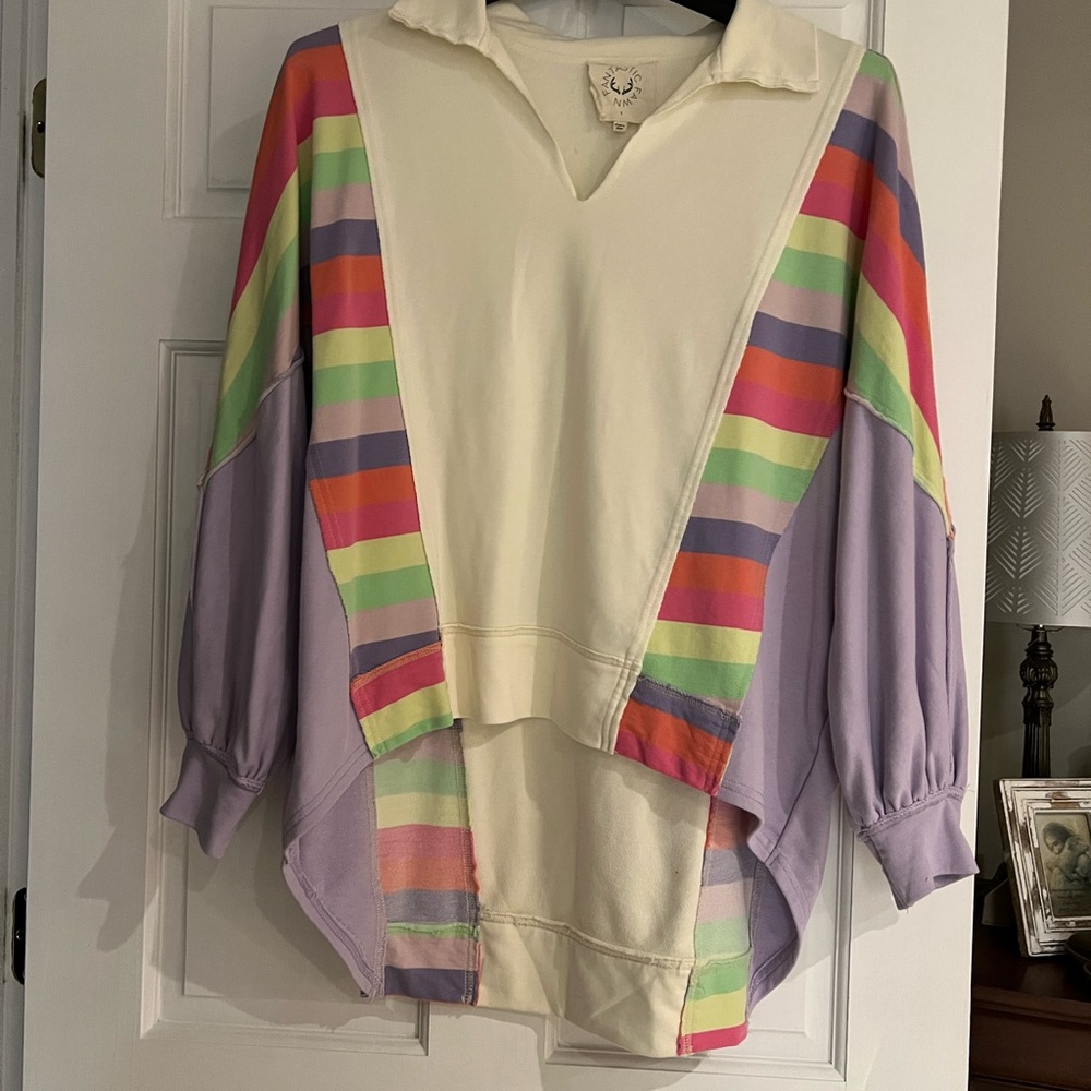 Colorful Striped Pullover